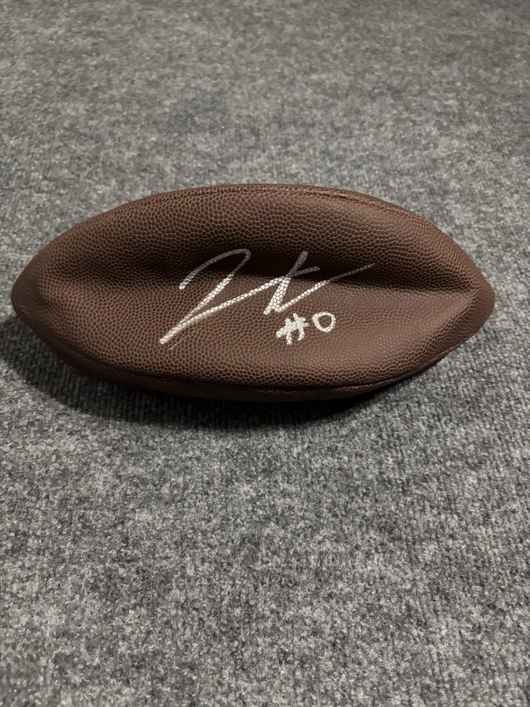 Jahmyr Gibbs Autographed Signed Football. Psa Coa .  Detroit Lions