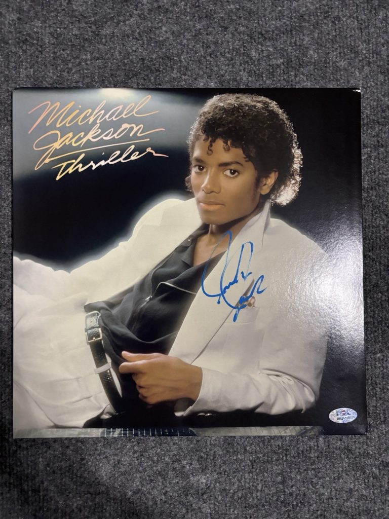 Jaafar Jackson Signed Michael Jackson Thriller Epic Records LP Vinyl Album PSA