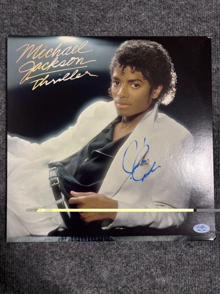 Jaafar Jackson Signed Michael Jackson Thriller Epic Records LP Vinyl Album PSA