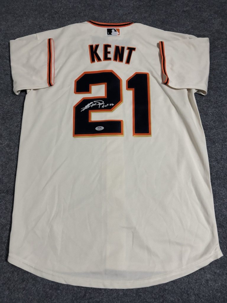 Jeff Kent San Francisco Giants Autographed Signed Inscribed “HOF” Jersey Psa Coa