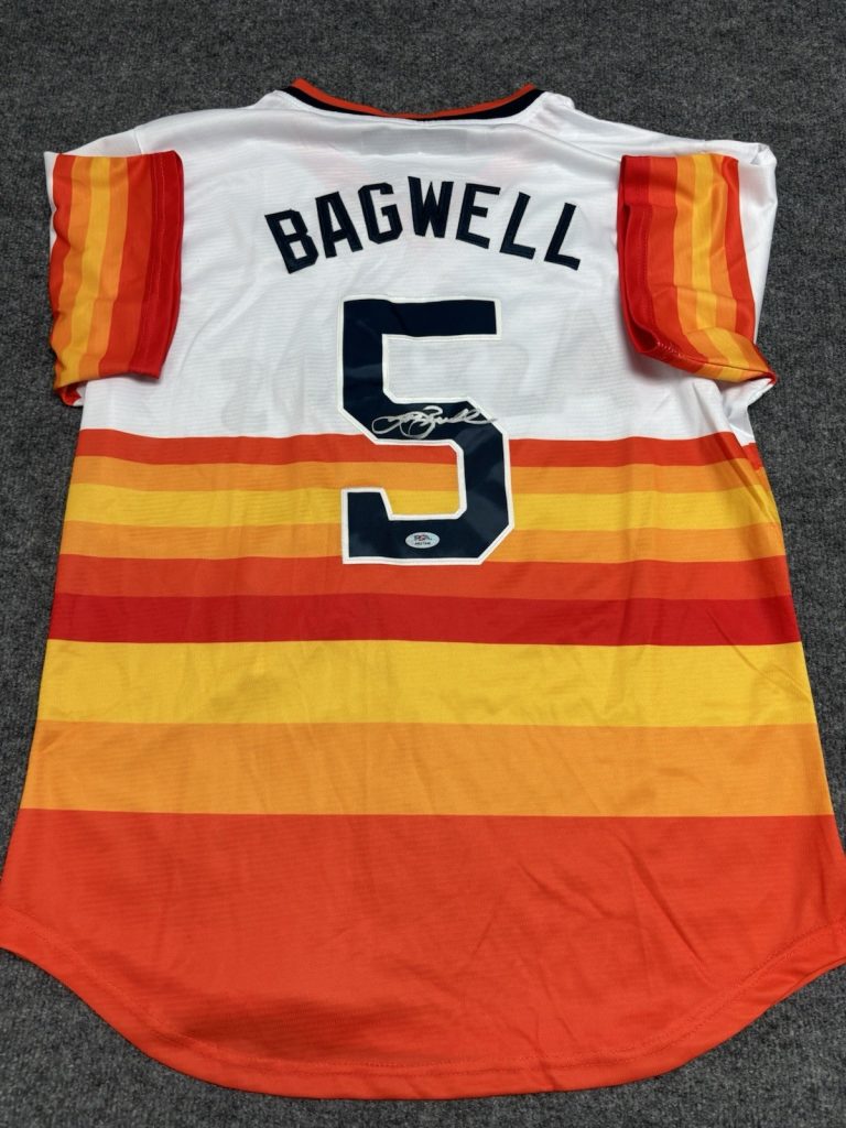Jeff Bagwell Houston Astros Autographed Signed  Jersey. Psa
