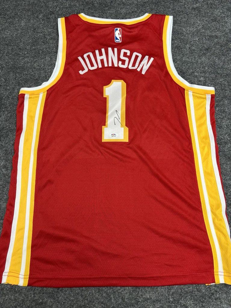 JALEN JOHNSON signed autographed ATLANTA HAWKS Jersey. Psa Coa. All Star