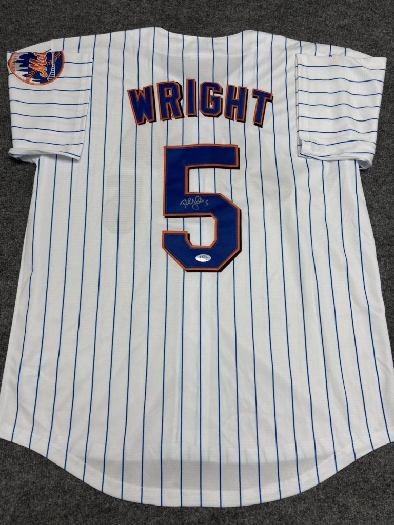 David Wright Signed Autographed New York Mets Jersey Psa