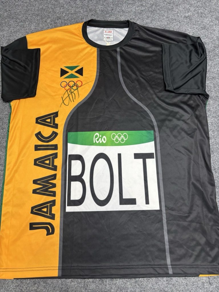Usain Bolt Signed Autographed Rio Olympics Jersey PSA COA Jamaican Legend