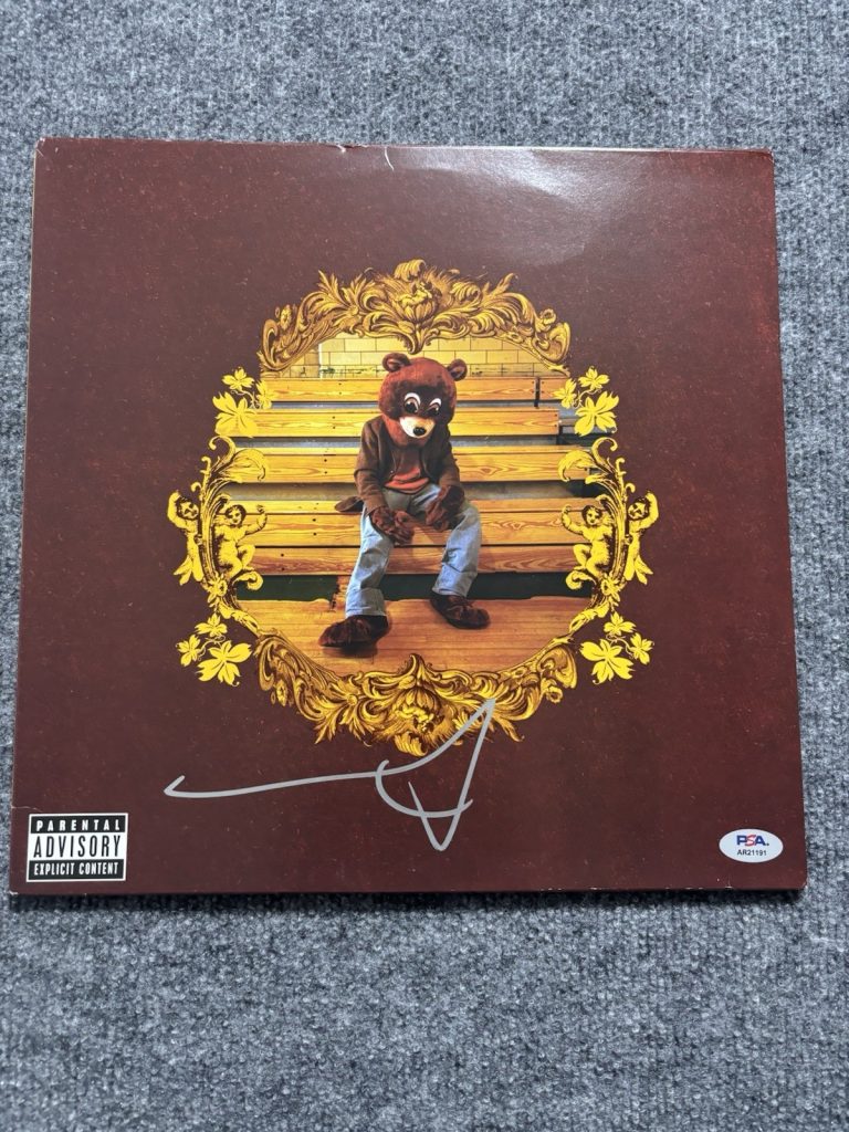 Kanye West Signed College Dropout Vinyl Album Rap Superstar Legend w/ COA PSA