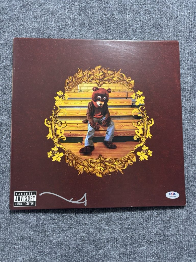 Kanye West Signed College Dropout Vinyl Album Rap Superstar Legend w/ COA PSA