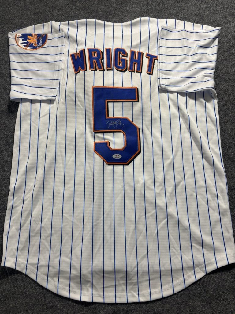 David Wright Signed Autographed New York Mets Jersey Psa