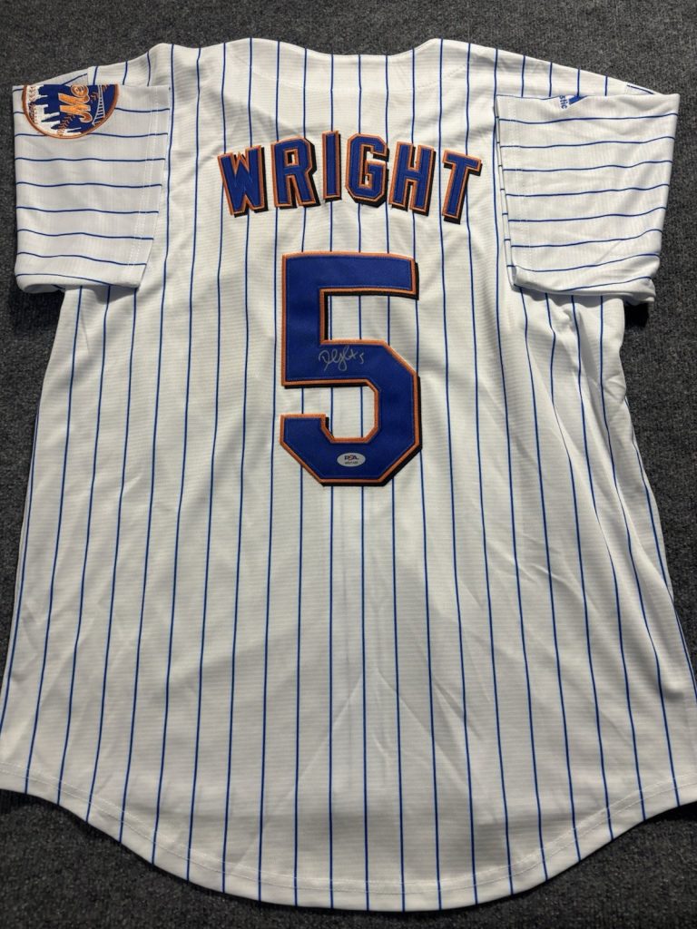 David Wright Signed Autographed New York Mets Jersey Psa
