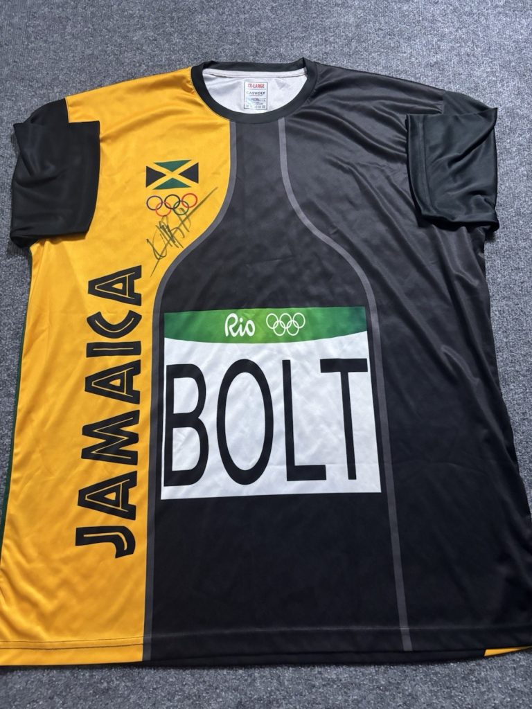 Usain Bolt Signed Autographed Rio Olympics Jersey PSA COA Jamaican Legend