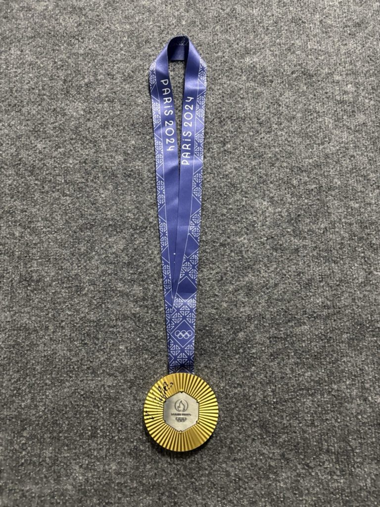 Derrick White Signed 2024 Paris Olympics Team USA Gold Medal. Psa Coa. Celtics