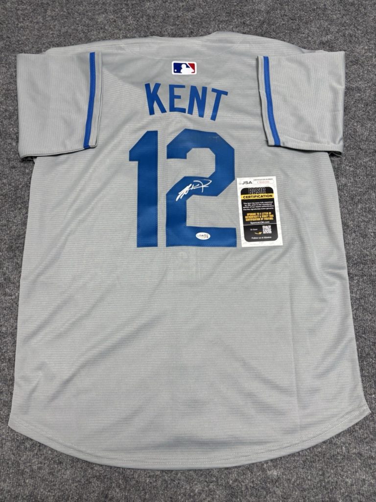 Jeff Kent Los Angeles Dodgers Autographed Signed Jersey. JSA