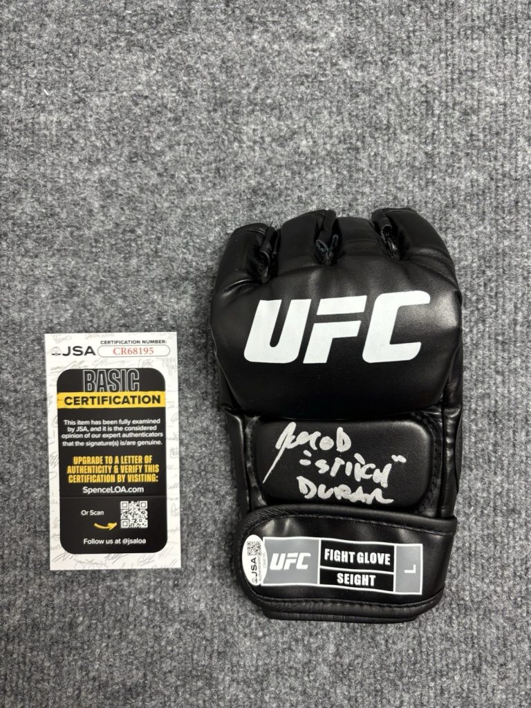 Jacob “Stitch” Duran Signed Autographed UFC Fight Glove . JSA COA