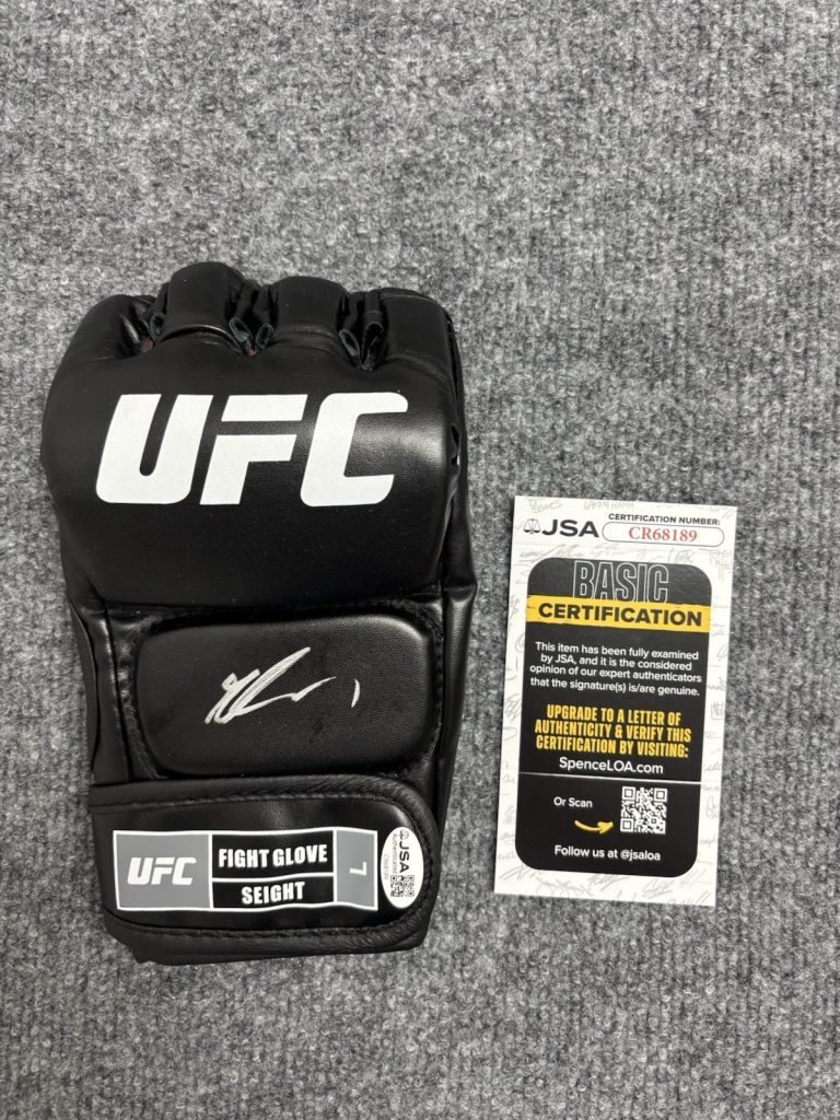 GABLE STEVESON SIGNED AUTOGRAPHED UFC GLOVE. JSA Coa Rare