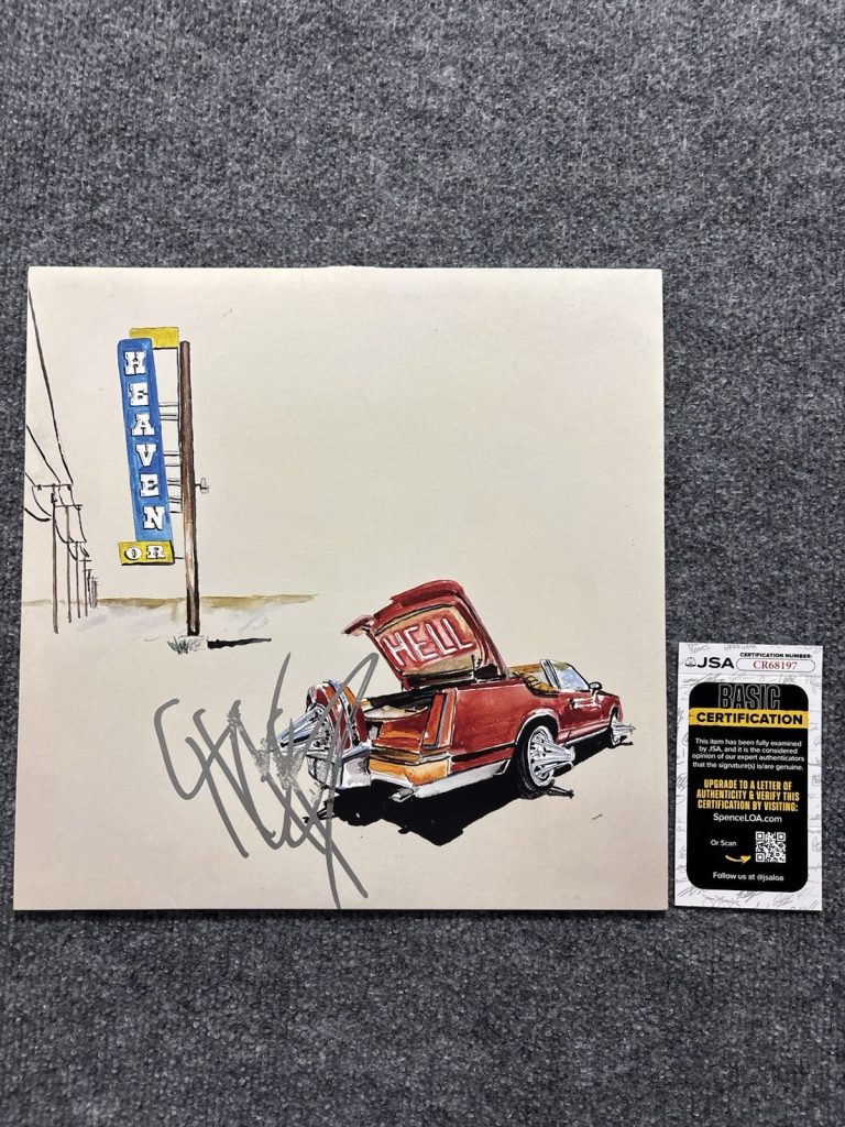 DON TOLIVER SIGNED AUTOGRAPHED HEAVEN OR HELL VINYL RECORD JSA COA CACTUS JACK