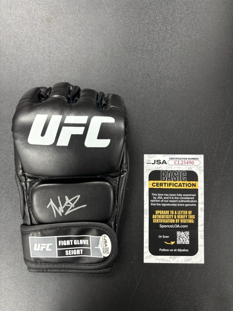 Terrance McKinney Autographed UFC Glove MMA Fighter JSA COA