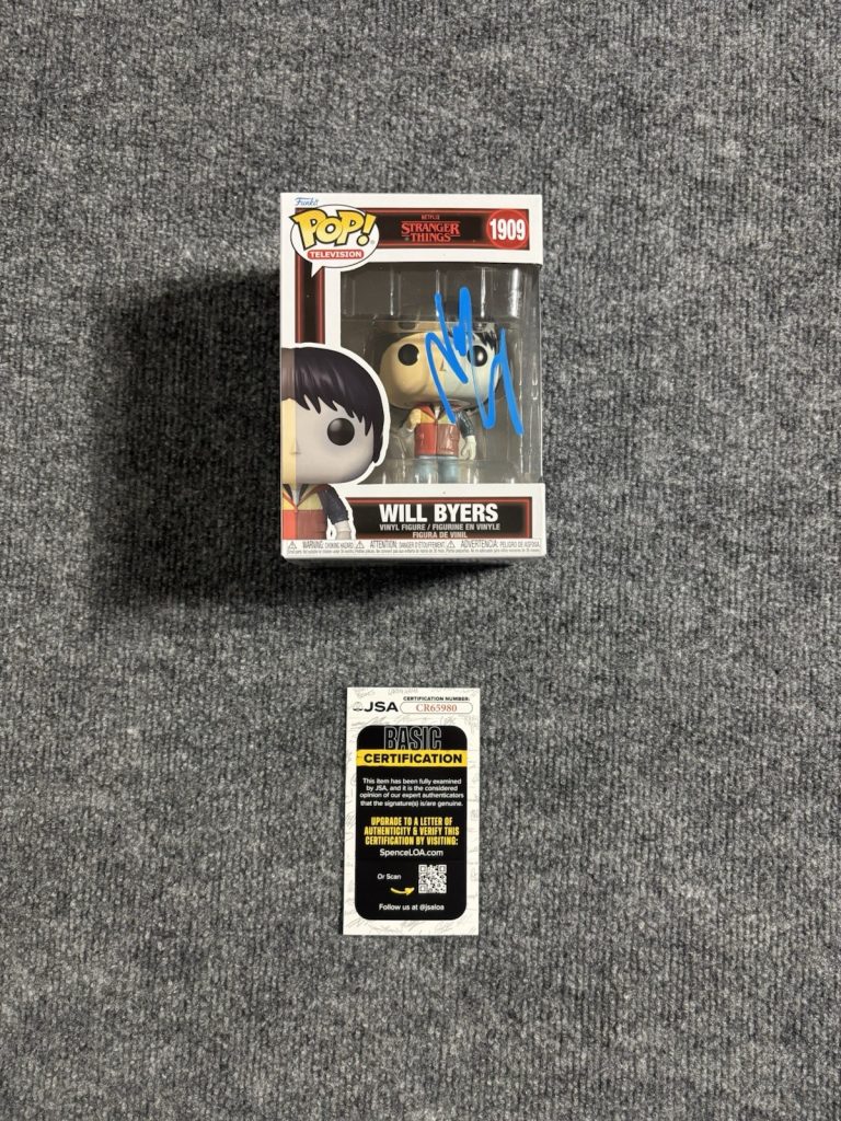 Noah Schnapp Signed Autographed Will Byers Funko Pop #1909. Jsa Coa Rare.