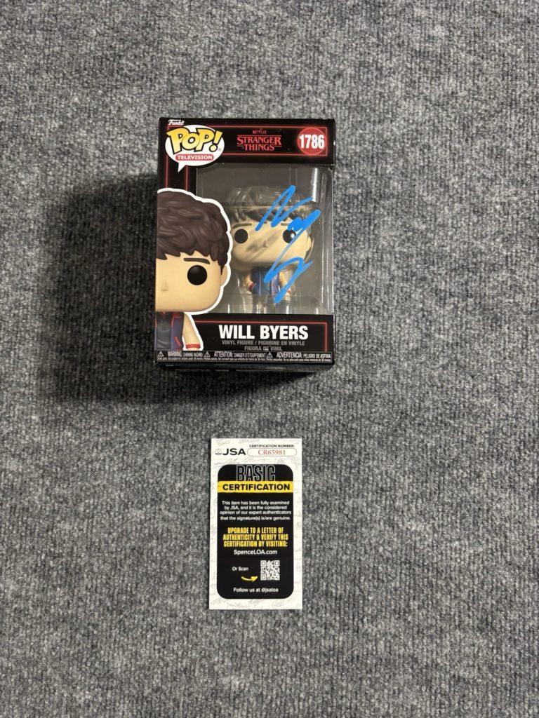 Noah Schnapp Signed Autographed#1786 Will Byers Funko Pop. Jsa Coa.