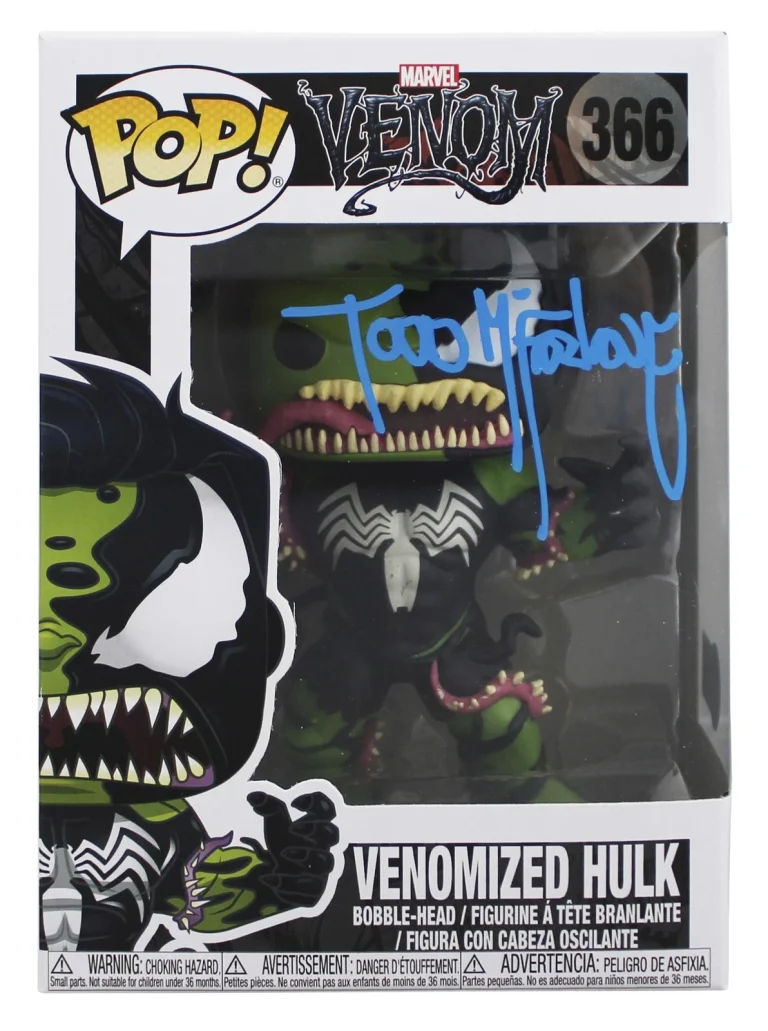 Todd McFarlane Venom Signed Venomized Hulk #366 Funko Pop Figure BAS #BW65759