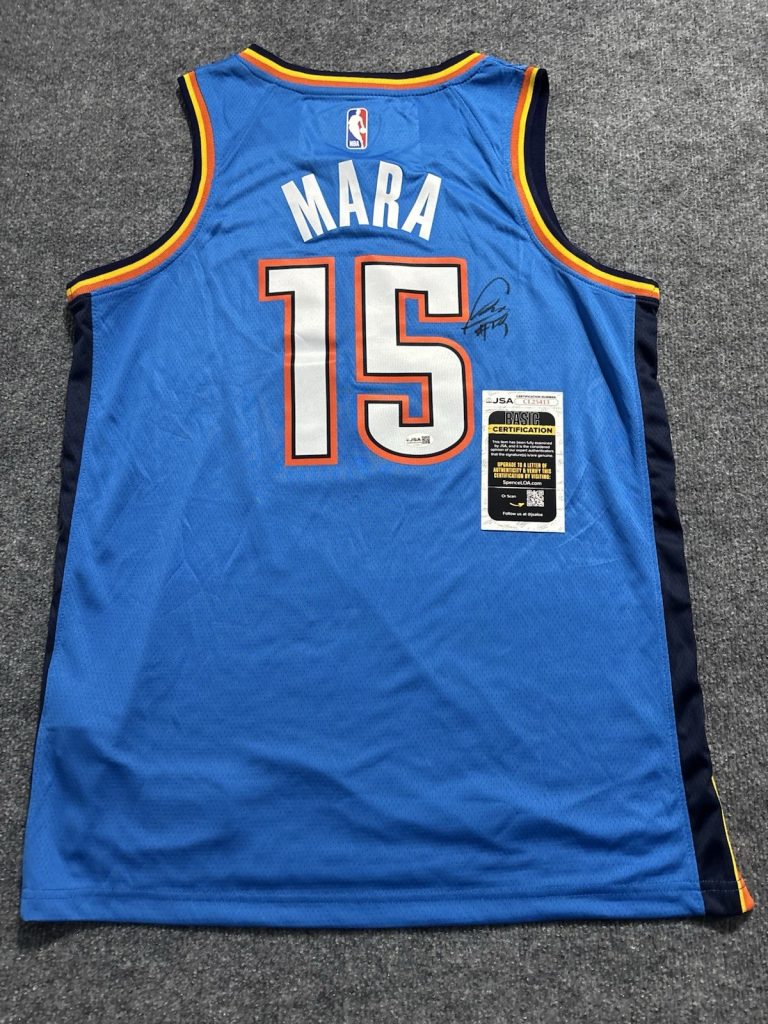 Aday Mara Signed Autographed Oklahoma City Thunder Jersey. JSA Coa