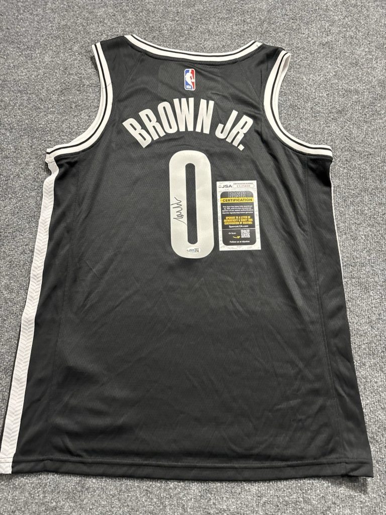 MIKEL BROWN JR. SIGNED Autographed JERSEY JSA COA BROOKLYN NETS