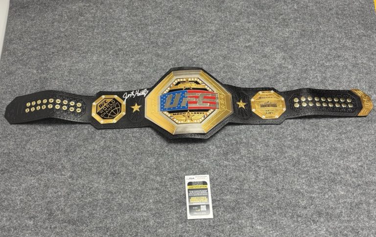 Justin Gaethje Signed Autographed UFC Freedom 250 Championship Belt. JSA Coa
