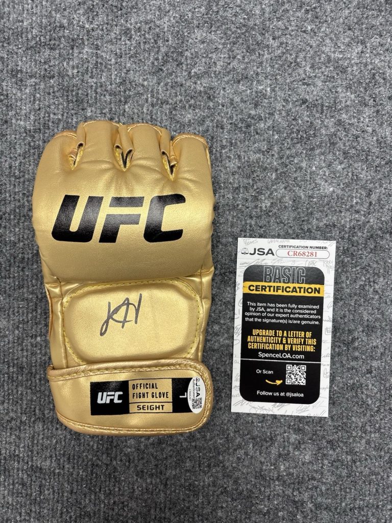 Joshua Josh Hokit Signed Autographed UFC Glove MMA FIGHTER Undefeated JSA Coa