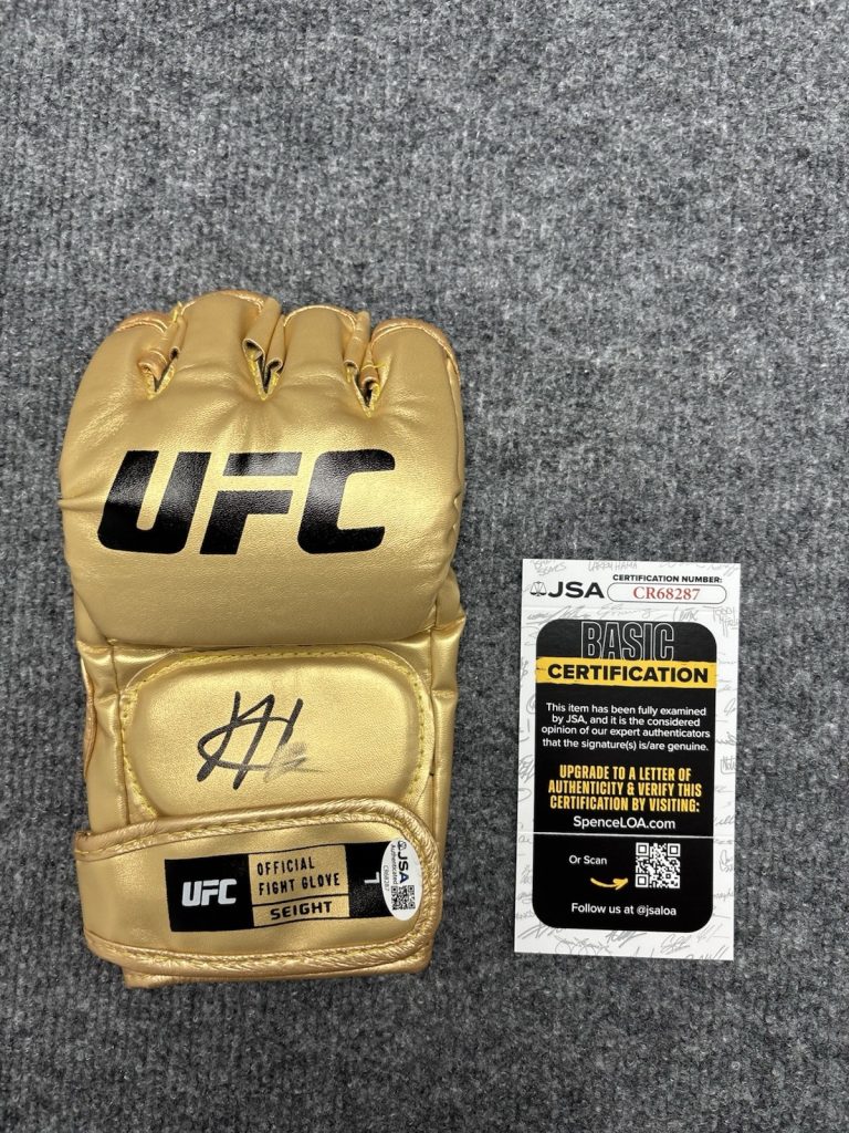 Joshua Josh Hokit Signed Autographed UFC Glove MMA FIGHTER Undefeated JSA Coa