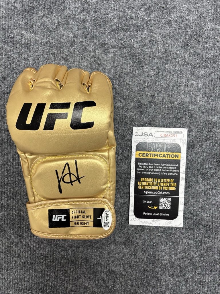 Joshua Josh Hokit Signed Autographed UFC Glove MMA FIGHTER Undefeated JSA Coa