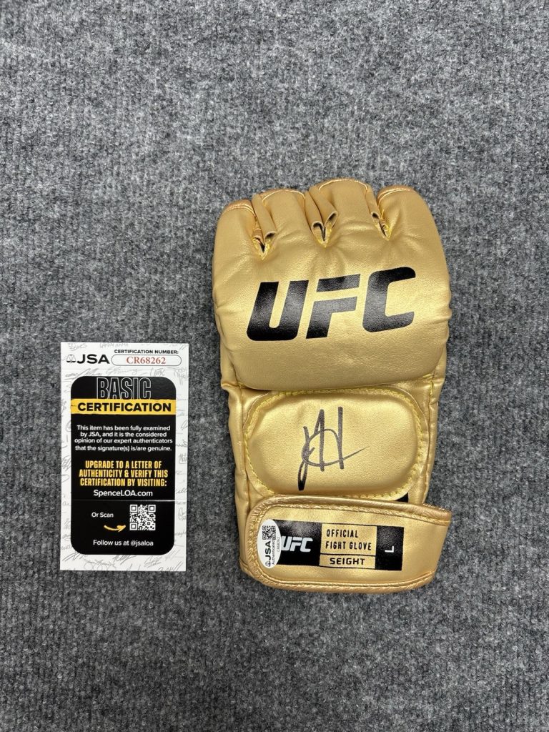 Joshua Josh Hokit Signed Autographed UFC Glove MMA FIGHTER Undefeated JSA Coa