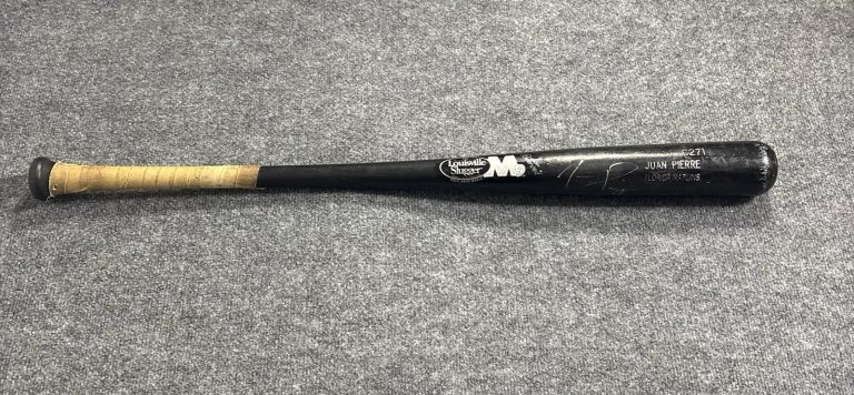Juan Pierre Signed Autographed Game Used Bat. Florida Marlins