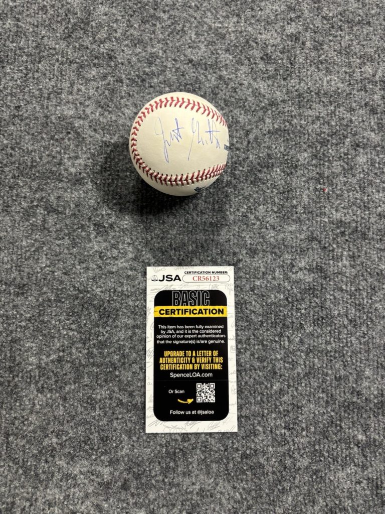 Justin Gaethje Signed Baseball JSA Coa UFC MMA Autographed