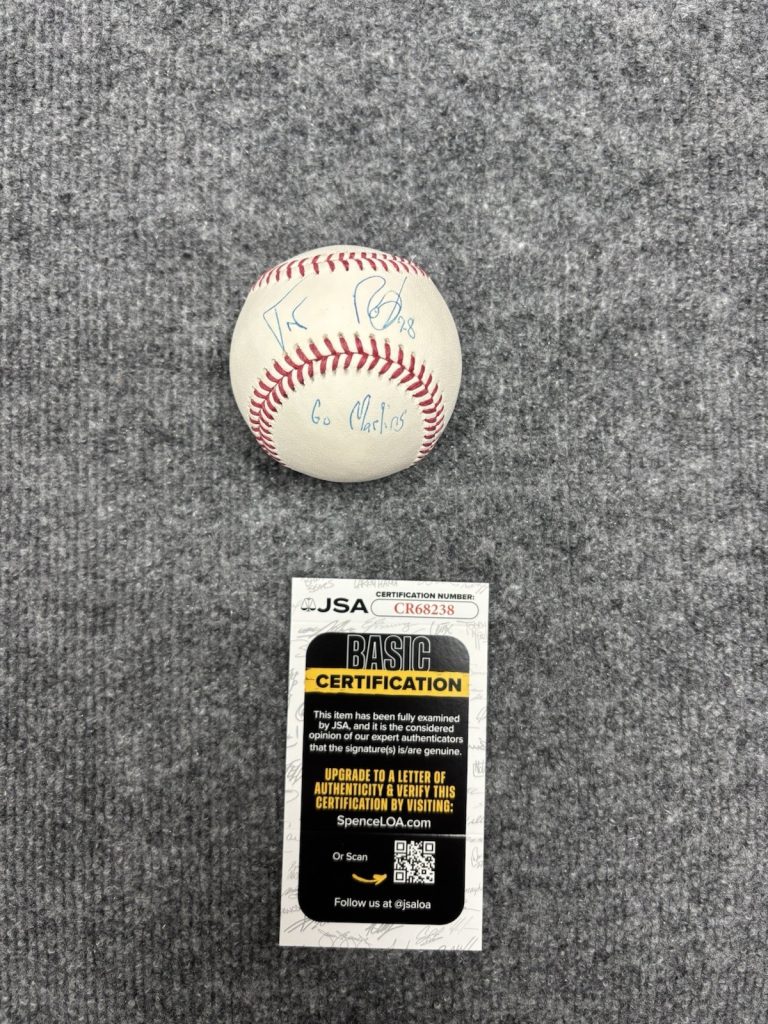 TREVOR ROGERS SIGNED AUTOGRAPHED Inscribed  MLB BASEBALL JSA COA. Orioles