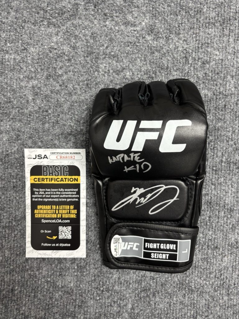 Kyoji Horiguchi Signed Autographed  Inscribed UFC Fight Glove Jsa COA. Rare