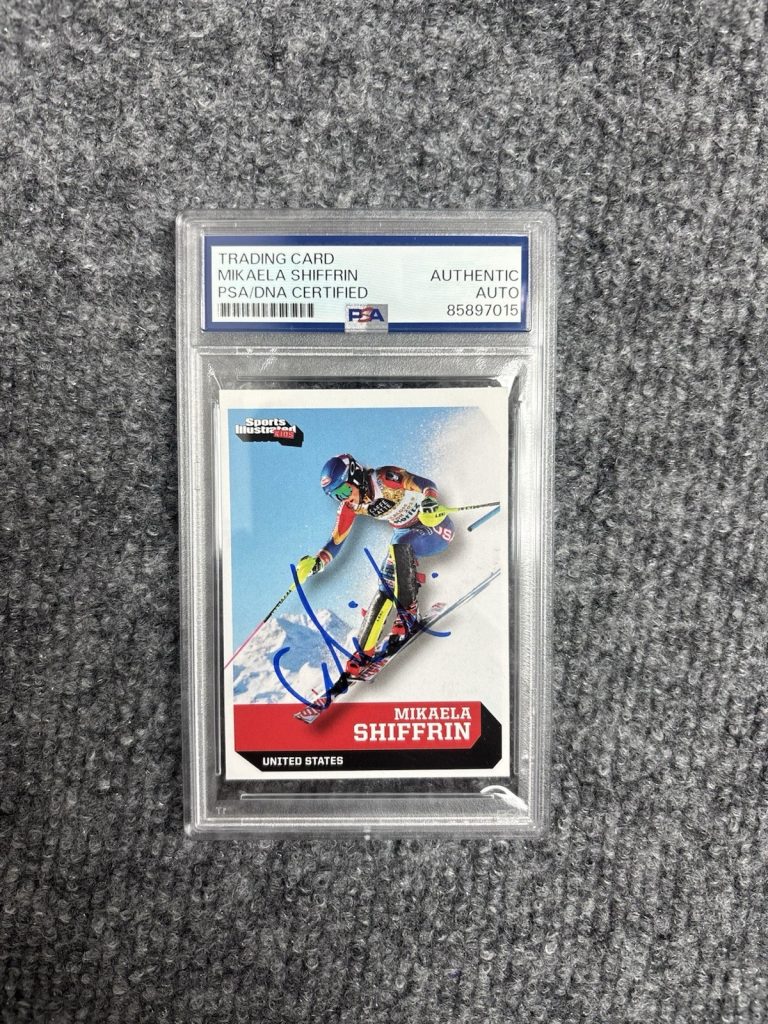 Mikaela Shiffrin Signed Autographed 2017 SI For Kids Card Rookie Rare PSA/DNA