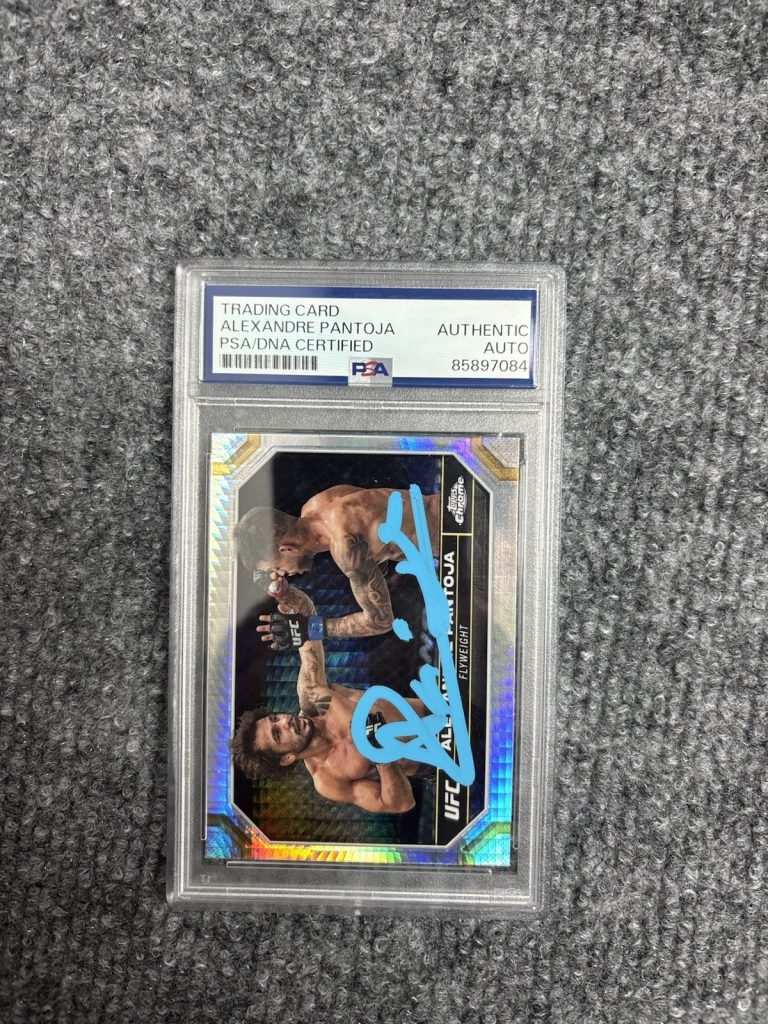 Alexandre Pantoja 2024 Topps Chrome Hyper Refractor Auto. Psa DNA