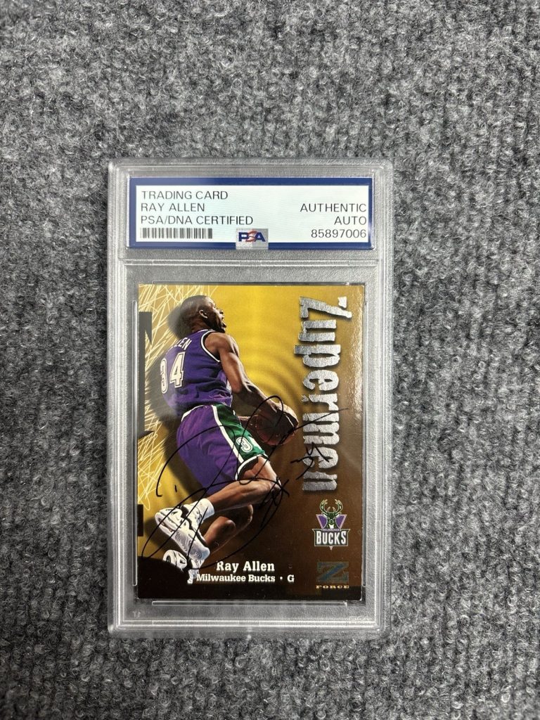 1998 Skybox RAY ALLEN Z-FORCE ZUPERMEN  Auto. Psa DNA