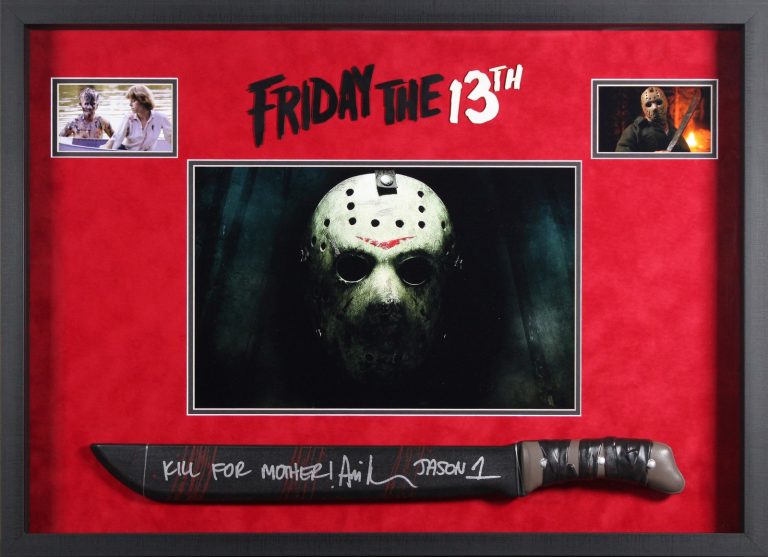 Ari Lehman Friday The 13th Authentic Signed & Framed Prop Machete BAS #AG010138