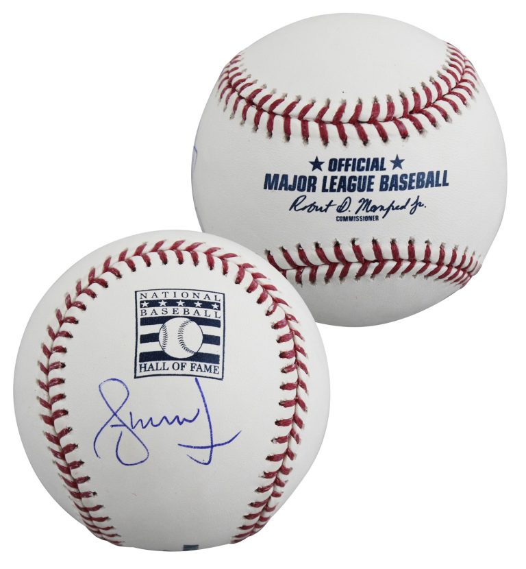Braves Andruw Jones Signed Hall OF Fame Logo Oml Baseball BAS #BY103707