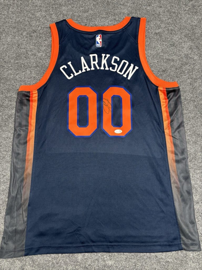 Jordan Clarkson Signed Autographed New York Knicks Jersey Jsa Certified