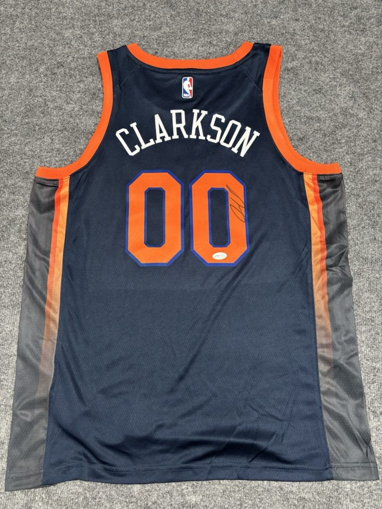 Jordan Clarkson Signed Autographed New York Knicks Jersey Jsa Certified
