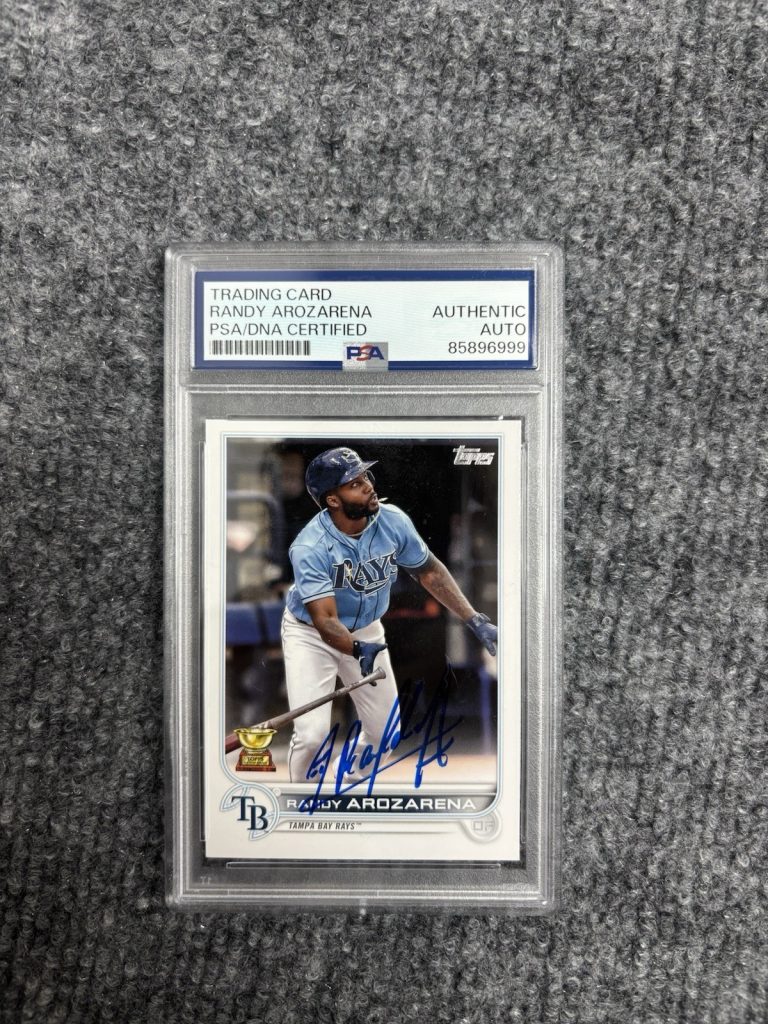 2022 Topps Series 1 - Randy Arozarena #196 Auto Psa DNA
