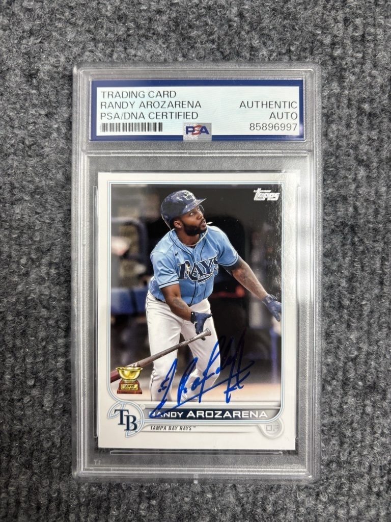 2022 Topps Series 1 - Randy Arozarena #196 Auto Psa DNA