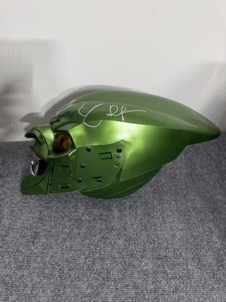 Willem Dafoe Signed Spider-Man No Way Home Green Goblin Mask Helmet Jsa Coa