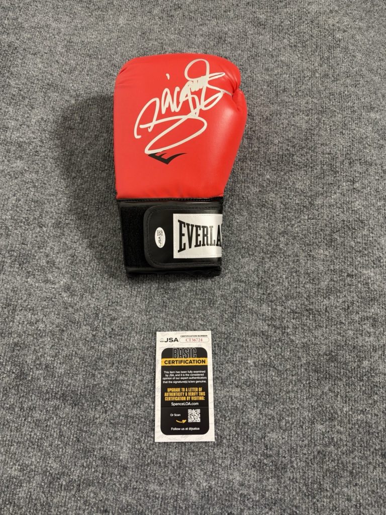 Autographed/Signed Mannny Pacquiao Pac-Man Red Everlast Boxing Glove Jsa COA