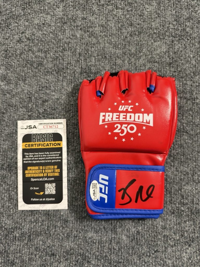 Bo Nickal Autographed Signed Ufc Freedom 250 White House UFC Glove JSA COA