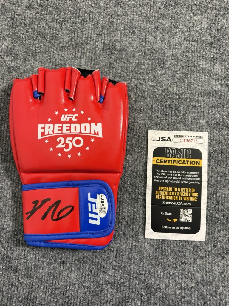Bo Nickal Autographed Signed Ufc Freedom 250 White House UFC Glove JSA COA