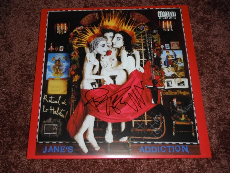 PERRY FARRELL SIGNED JANES ADDICTION RITUAL DE LO HABITUAL VINYL ALBUM