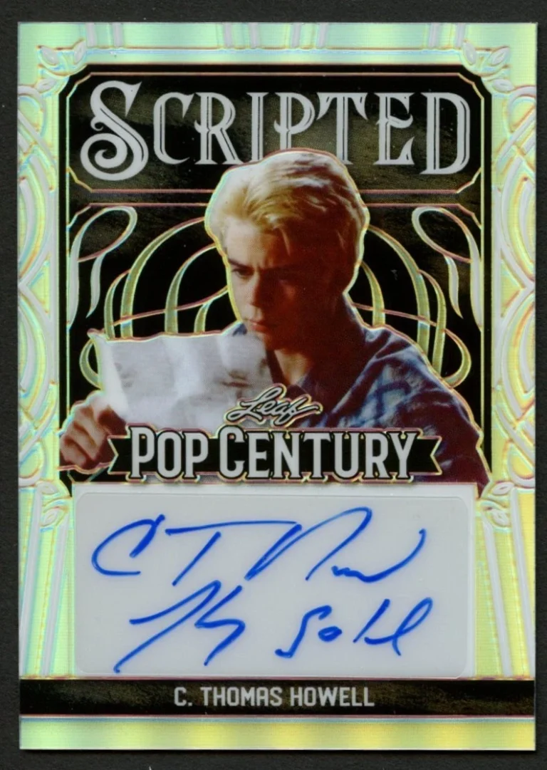 C. Thomas Howell signed auto 2024 Leaf Pop Century Scripted STAY GOLD Card 1/1
