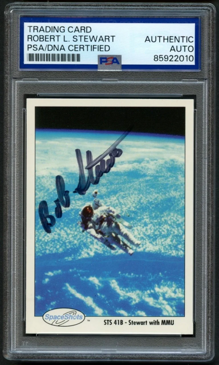 Robert Stewart #177 signed autograph auto Space Shots NASA Card PSA Slabbed