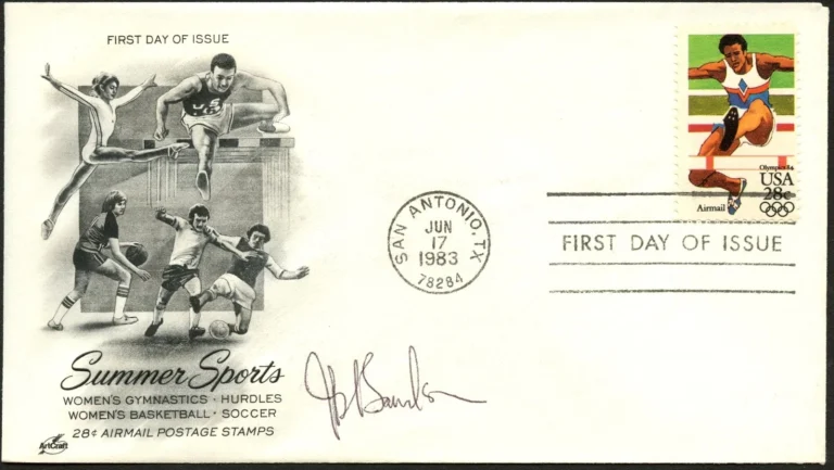 Joan Benoit signed autograph FDC American Marathon Runner PSA Stickered